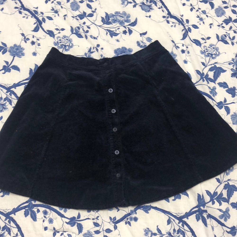 Brandy Melville navy corduroy skirt